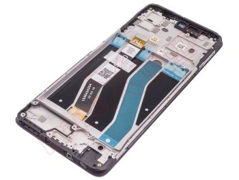 Pantalla completa Service Pack IPS negra con carcasa frontal para Motorola Moto G62, XT2223-1